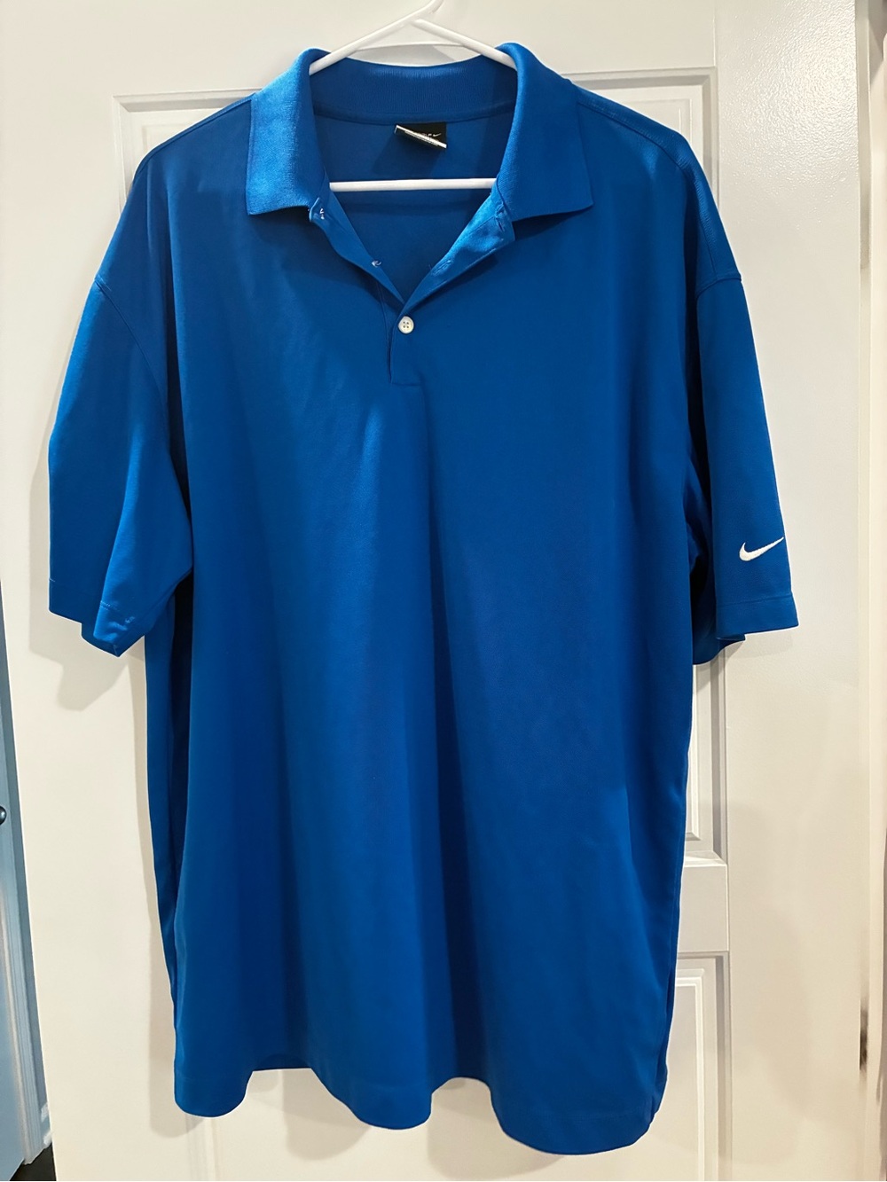 Nike Men's Royal Blue Polo with Swoosh